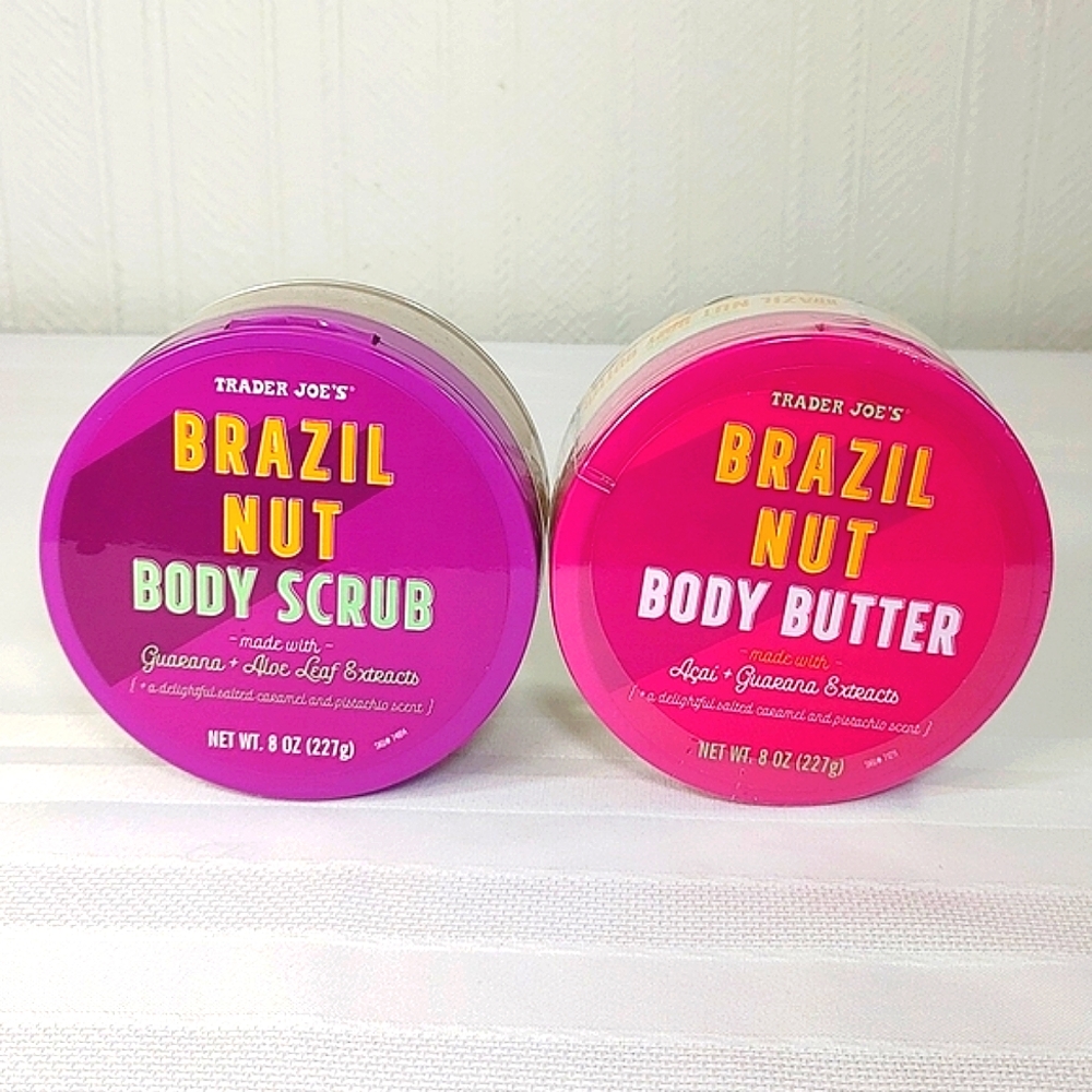 Trader Joe’s BRAZIL NUT Body Butter & Body Scrub-🌟Price is firm
